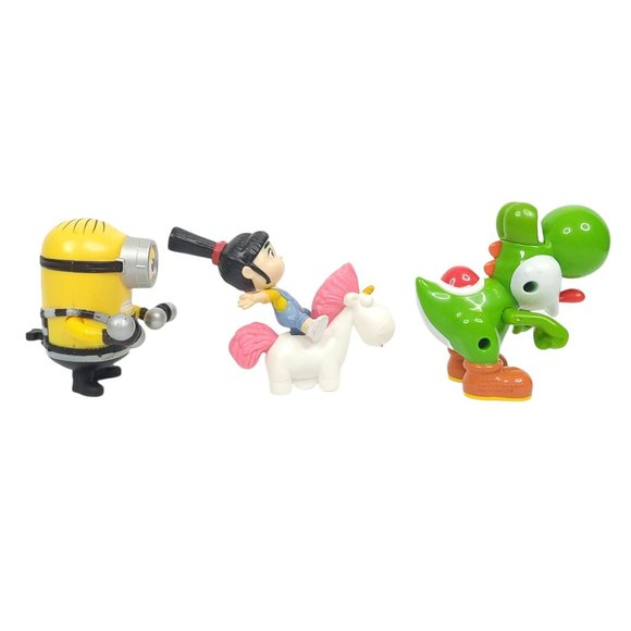 McDonalds Happy Meal Toy Yoshi Despicable Me Minion Agnes Unicorn Lot Of 3 - Picture 3 of 8